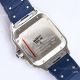 GF Factory Blue PVD Santos de Cartier Large Model Watch 9015 White Dial Rubber Strap (7)_th.jpg